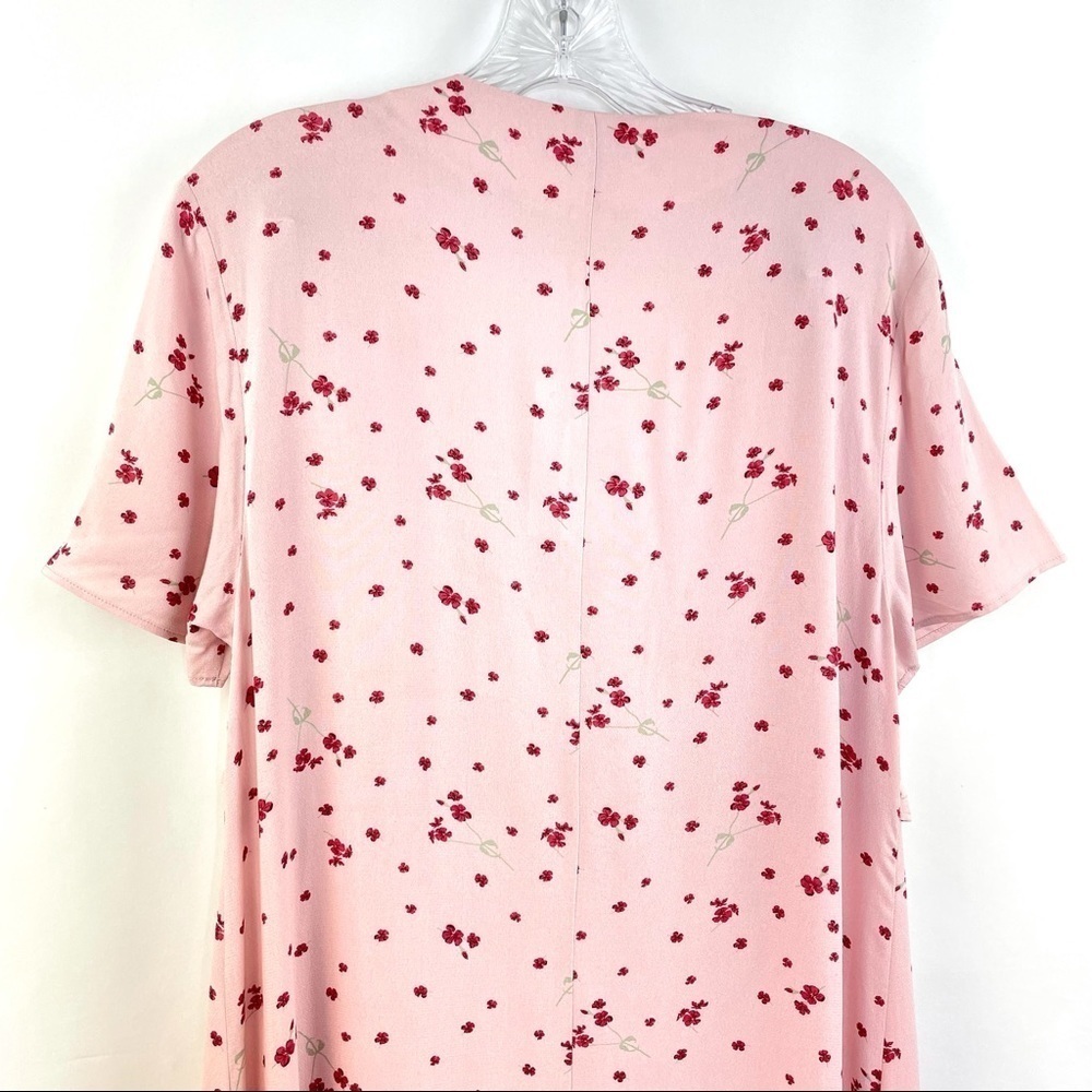 NWT Isabella Oliver Leonie Tie Pink Blush Petal Print Maternity Dress Sz 8 - Picture 11 of 12